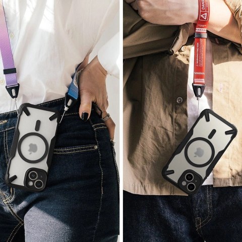 Etui Ringke Fusion X MagSafe na iPhone 15 Plus - czarny mat Etui Ringke Fusion X MagSafe na iPhone 15 Plus - czarny mat