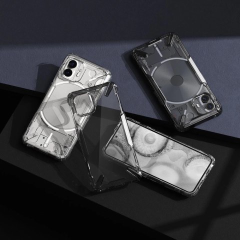 Etui Ringke Fusion X na Nothing Phone 2 - czarny dymny Etui Ringke Fusion X na Nothing Phone 2 - czarny dymny