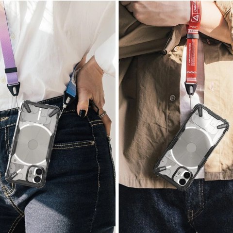 Etui Ringke Fusion X na Nothing Phone 2 - czarny dymny Etui Ringke Fusion X na Nothing Phone 2 - czarny dymny