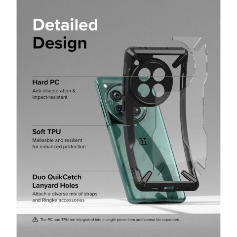 Etui Ringke Fusion X na Oneplus 12 - czarny