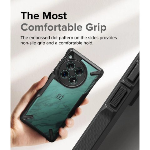 Etui Ringke Fusion X na Oneplus 12 - czarny