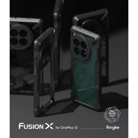 Etui Ringke Fusion X na Oneplus 12 - czarny