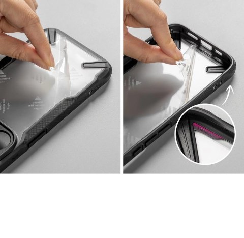 Etui Ringke Fusion X na Oneplus 12R - czarny Etui Ringke Fusion X na Oneplus 12R - czarny