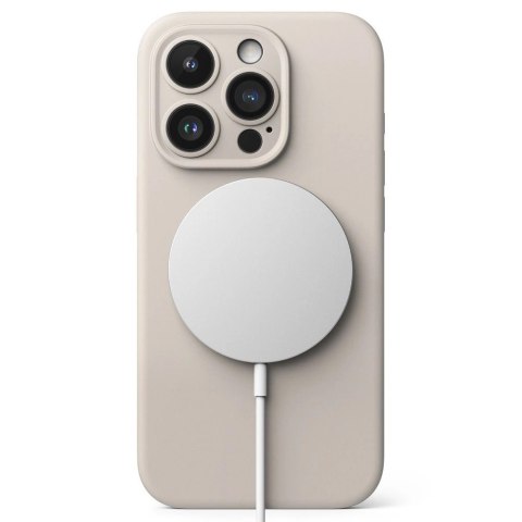 Etui Ringke Silicone MagSafe na iPhone 15 Pro - beżowy