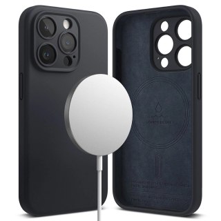 Etui Ringke Silicone MagSafe na iPhone 15 Pro - granatowy