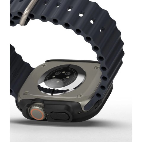 Etui Ringke Slim 2-pack na Apple Watch Ultra 1 / 2 (49 mm) - przezroczysty i czarny mat