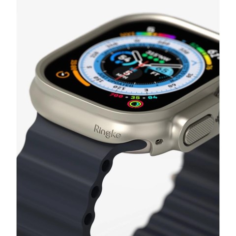 Etui Ringke Slim 2-pack na Apple Watch Ultra 1 / 2 (49 mm) - przezroczysty i tytanowy