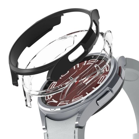 Etui Ringke Slim 2-pack na Samsung Galaxy Watch 6 Classic 43 mm - czarny i przezroczysty