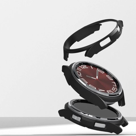 Etui Ringke Slim 2-pack na Samsung Galaxy Watch 6 Classic 43 mm - czarny i przezroczysty