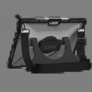Etui UAG Plasma z wbudowaną podstawką oraz paskiem na dłoń i ramię na Microsoft Surface Pro 8 - szaro-czarne