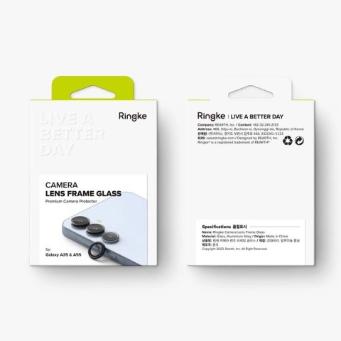 Ochronne nakładki Ringke Camera Frame Protector na Samsung Galaxy A35 / A55 5G - czarny