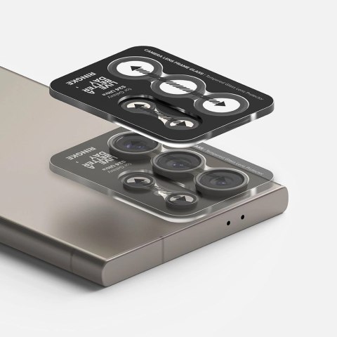 Ochronne nakładki Ringke Camera Frame Protector na Samsung Galaxy S24 Ultra - czarny