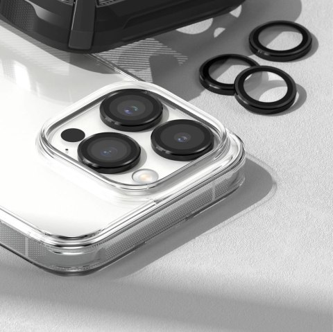 Ochronne nakładki Ringke Camera Frame Protector na iPhone 15 Pro Max - czarny