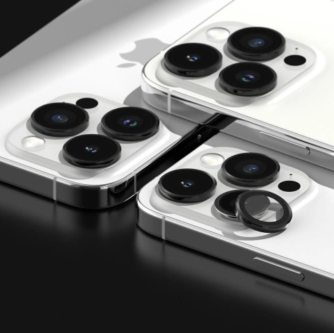 Ochronne nakładki Ringke Camera Frame Protector na iPhone 15 Pro Max - czarny