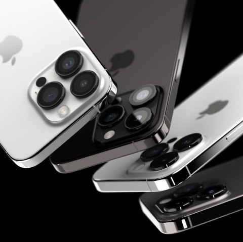Ochronne nakładki Ringke Camera Frame Protector na iPhone 15 Pro Max - czarny
