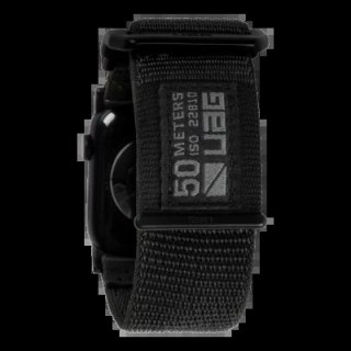 Pasek UAG Active nylonowy na Apple Watch 42 / 44 / 45 / 49 mm - grafitowy