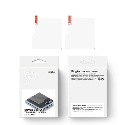 Szkło hartowane Ringke Cover Display 2-pack na Samsung Galaxy Z Flip 6