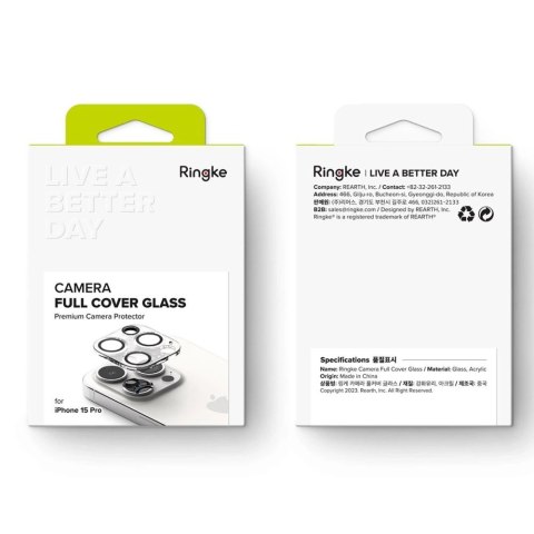 Szkło hartowane na aparat Ringke Camera Protector 2-pack na iPhone 15 Pro Szkło hartowane na aparat Ringke Camera Protector 2-pack na iPhone 15 Pro