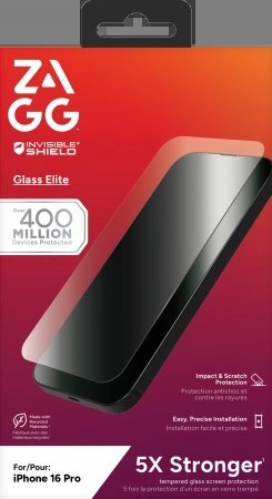Szkło ochronne ZAGG InvisibleShield Glass Elite na iPhone 16 Pro Szkło ochronne ZAGG InvisibleShield Glass Elite na iPhone 16 Pro