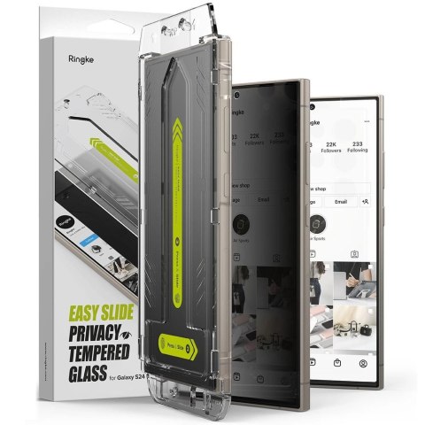 Szkło prywatyzujące Ringke Easy Slide 2-pack na Samsung Galaxy S24 Ultra Szkło prywatyzujące Ringke Easy Slide 2-pack na Samsung Galaxy S24 Ultra