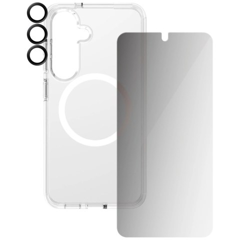 Zestaw ochronny CARE by PanzerGlass Flagship 3w1 Etui+Szkło Prywatyzujące+Lens do Samsung Galaxy S25 Zestaw ochronny CARE by PanzerGlass Flagship 3w1 Etui+Szkło Prywatyzujące+Lens do Samsung Galaxy S25