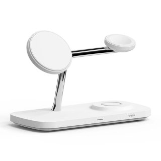 Bezprzewodowa ładowarka Ringke 3w1 QI2 MagSafe - biały