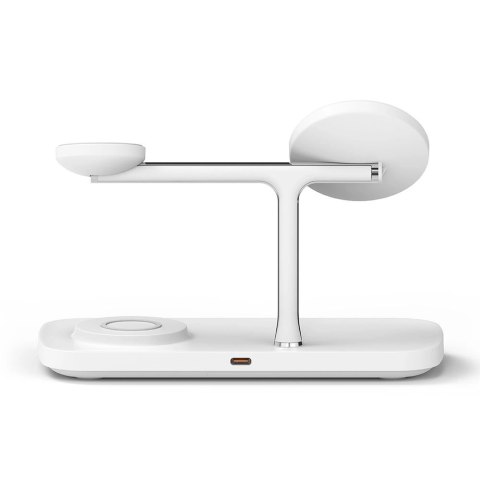 Bezprzewodowa ładowarka Ringke 3w1 QI2 MagSafe - biały Bezprzewodowa ładowarka Ringke 3w1 QI2 MagSafe - biały