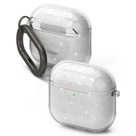 Etui Ringke Air na Apple AirPods 4 - przezroczysto-brokatowe Etui Ringke Air na Apple AirPods 4 - przezroczysto-brokatowe