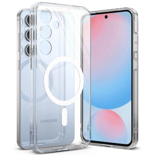Etui Ringke Fusion MagSafe na Samsung Galaxy S24 FE - przezroczyste