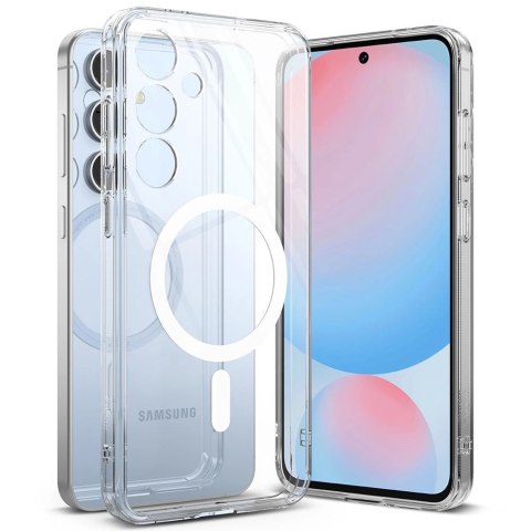 Etui Ringke Fusion MagSafe na Samsung Galaxy S24 FE - przezroczyste