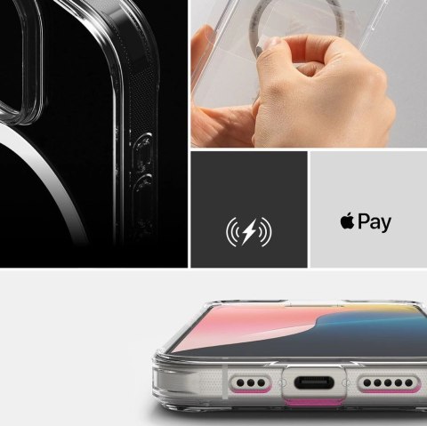 Etui Ringke Fusion MagSafe na iPhone 16 Pro Max - przezroczyste Etui Ringke Fusion MagSafe na iPhone 16 Pro Max - przezroczyste