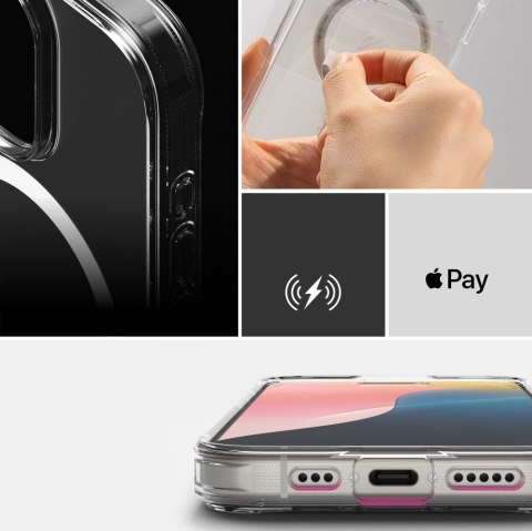 Etui Ringke Fusion MagSafe na iPhone 16 Pro - przezroczyste mat Etui Ringke Fusion MagSafe na iPhone 16 Pro - przezroczyste mat