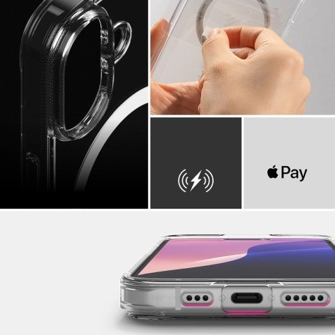 Etui Ringke Fusion MagSafe na iPhone 16 - przezroczyste