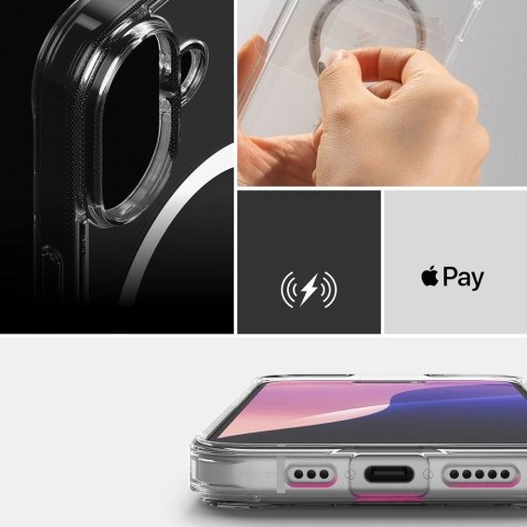 Etui Ringke Fusion MagSafe na iPhone 16 - przezroczysty mat