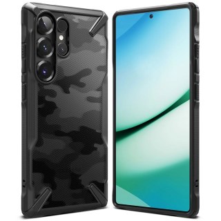 Etui Ringke Fusion X na Samsung Galaxy S25 Ultra - czarny camo