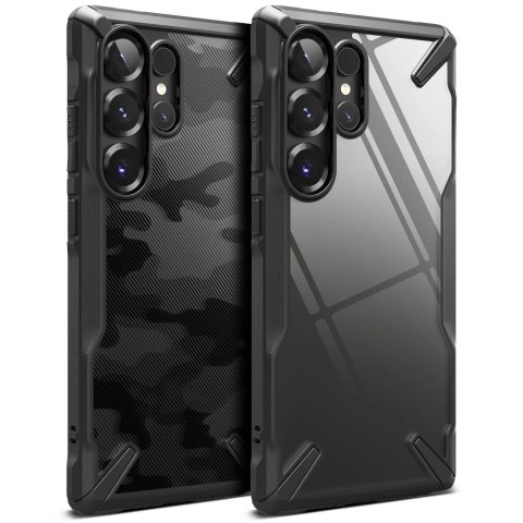 Etui Ringke Fusion X na Samsung Galaxy S25 Ultra - czarny camo Etui Ringke Fusion X na Samsung Galaxy S25 Ultra - czarny camo