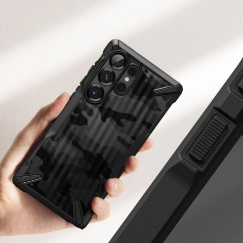 Etui Ringke Fusion X na Samsung Galaxy S25 Ultra - czarny camo Etui Ringke Fusion X na Samsung Galaxy S25 Ultra - czarny camo