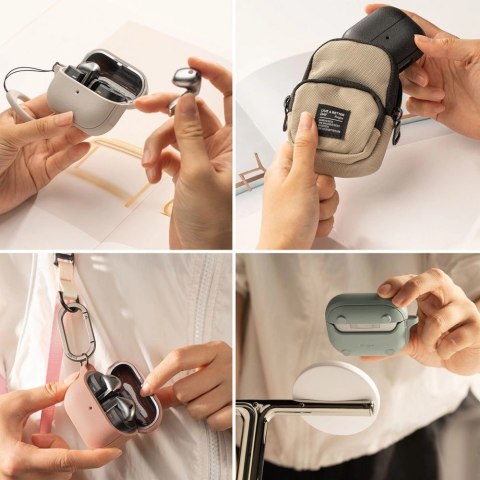 Etui Ringke Onyx MagSafe na Samsung Galaxy Buds 3 / 3 Pro - szary Etui Ringke Onyx MagSafe na Samsung Galaxy Buds 3 / 3 Pro - szary