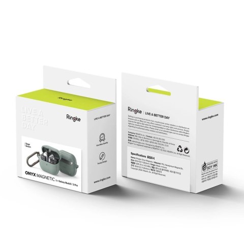 Etui Ringke Onyx MagSafe na Samsung Galaxy Buds 3 / 3 Pro - zielony