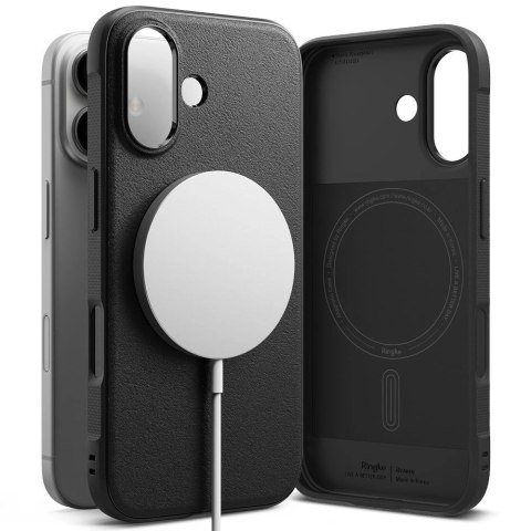 Etui Ringke Onyx MagSafe na iPhone 16 - czarny Etui Ringke Onyx MagSafe na iPhone 16 - czarny