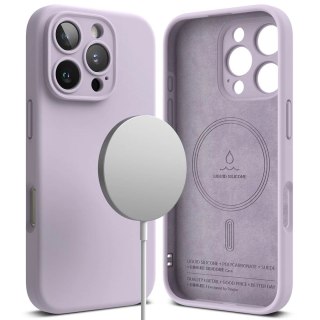 Etui Ringke Silicone MagSafe na iPhone 16 Pro max - fioletowy