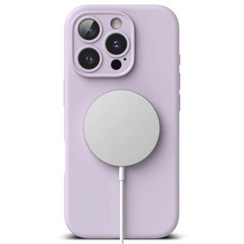 Etui Ringke Silicone MagSafe na iPhone 16 Pro max - fioletowy