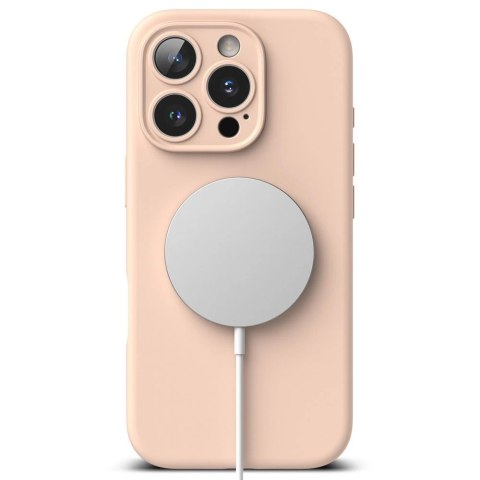 Etui Ringke Silicone MagSafe na iPhone 16 Pro max - różowy Etui Ringke Silicone MagSafe na iPhone 16 Pro max - różowy