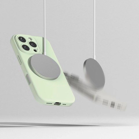 Etui Ringke Silicone MagSafe na iPhone 16 Pro max - zielony