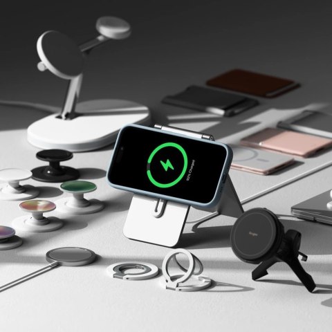 Etui Ringke Silicone MagSafe na iPhone 16 - niebieski