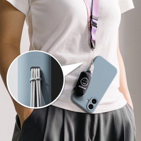 Etui Ringke Silicone MagSafe na iPhone 16 - niebieski