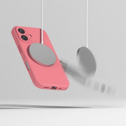 Etui Ringke Silicone MagSafe na iPhone 16 - różowy