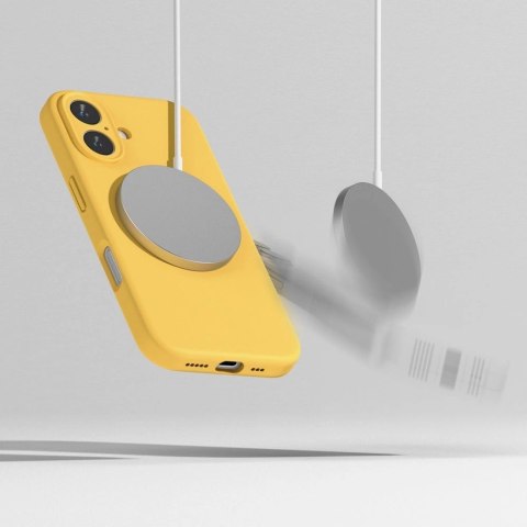 Etui Ringke Silicone MagSafe na iPhone 16 - zółty