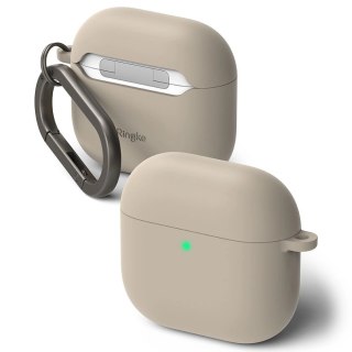 Etui Ringke Silicone na Apple AirPods 4 - beżowy