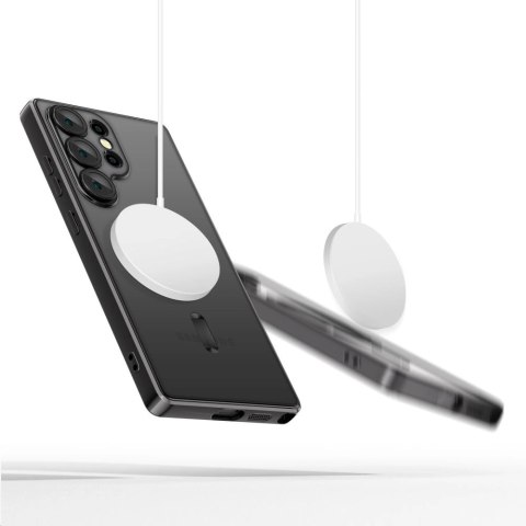 Etui Tech-Protect MagFlex na Samsung Galaxy S25 Ultra - przezroczysto-czarne